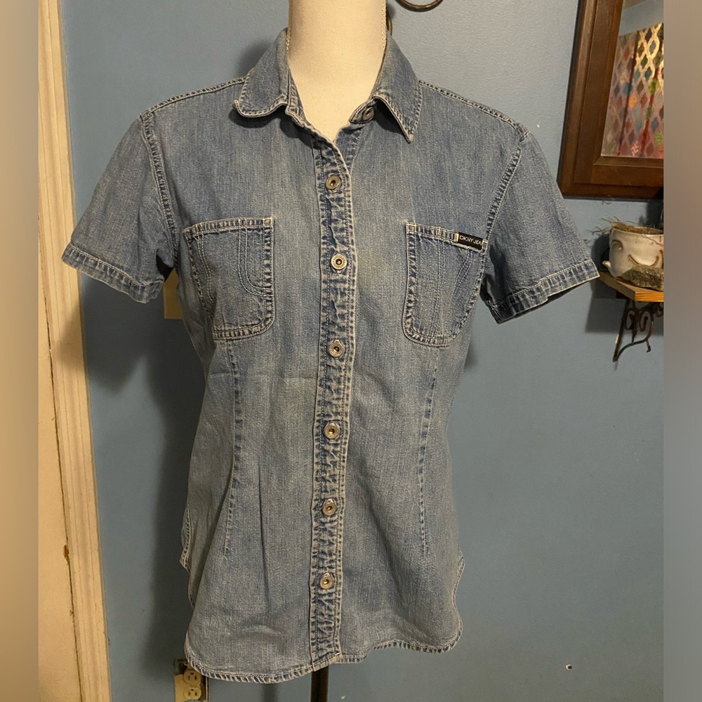 DKNY, Denim, Button Down, Shirt